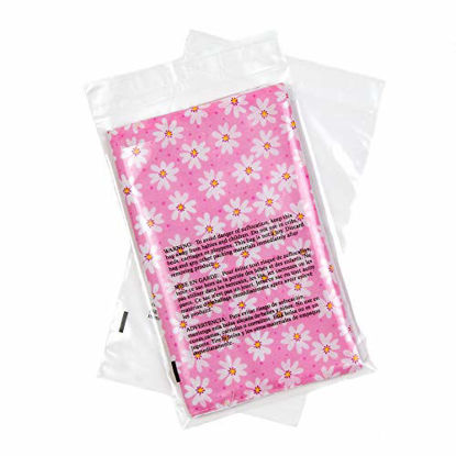 Picture of Poly Bags 5x7" - Extra Strong Seal - Poly Bags with Suffocation Warning - 200 Pack - 5x7 Clear Bags - 5x7 Poly Bags - Retail Supply Co