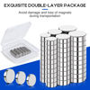 Picture of VSKIZ Rare Earth Magnets 60Pcs, 3 Different Size Small Magnets, Muti-use Tiny Neodymium Magnets Strong Whiteboard Magnets, Mini Round Fridge Magnets for Crafts, DIY, Office Magnets, Nail Cutter