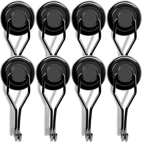 GetUSCart- LOVIMAG 110LBS Magnetic Hooks Heavy Duty, Black Swivel Swing  Magnet Hooks Strong Magnetic Hooks, Magnetic Hooks Cruise for Hanging,  Grill, Refrigerator, Ceiling, Kitchen, Locker, Garage-8 Pack