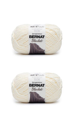 Picture of Bernat Blanket Vintage White Yarn - 2 Pack of 300g/10.5oz - Polyester - 6 Super Bulky - 220 Yards - Knitting/Crochet