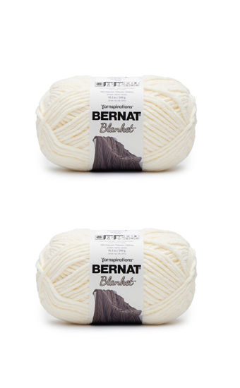 Picture of Bernat Blanket Vintage White Yarn - 2 Pack of 300g/10.5oz - Polyester - 6 Super Bulky - 220 Yards - Knitting/Crochet