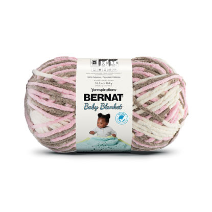 Picture of Bernat Baby Blanket BB Little Petunias Yarn - 1 Pack of 10.5oz/300g - Polyester - #6 Super Bulky - 220 Yards - Knitting/Crochet