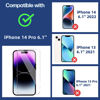 Picture of AVOAR 3 Pack Screen Protector for iPhone 14 Pro, for iPhone 14 Pro Screen Protector, 6.1 Inch HD Clear Tempered Glass Full Screen Case Friendly, Anti-Scratch, Bubble Free, Case-friendly