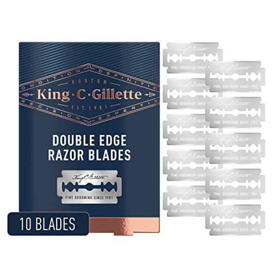 King Gillette Double Edge Safety Razor Blades 10 Count,, 58 OFF