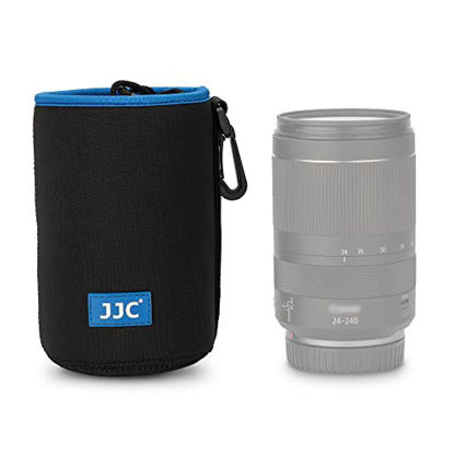 Picture of JJC Drawstring Neoprene Camera Lens Pouch Case, Protective Lens Bag for Mirrorless Lenses Up to 3.5 x 6.7" (D X H) for Canon EF 24-70mm f/2.8L Canon EF 85mm f/1.2L II Sigma 70-300mm F4-5.6 and More