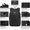 Picture of INSAVANT Laptop Backpack 17 Inch Water Resistant Backpacks Durable College Travel Daypack Anti Theft with USB Charging Port Best Gift for Men Women(17 Inch, Black)