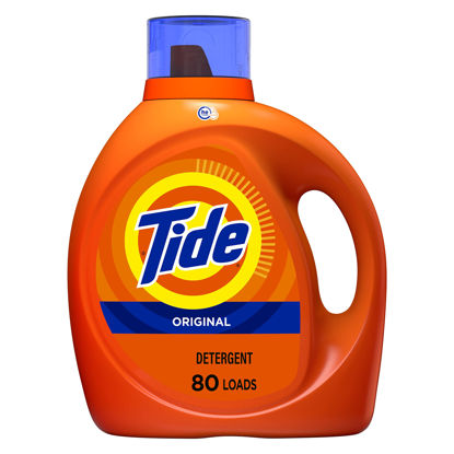 Picture of Tide Laundry Detergent Liquid Soap, Original, 80 Loads, 115 Fl Oz, He Compatible
