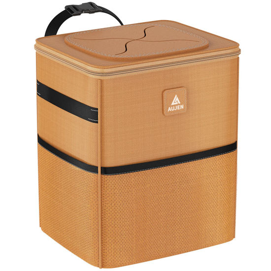 GetUSCart- AUJEN Car Trash Can with Lid and Storage Pockets, 100