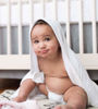 Picture of Burt's Bees Baby - Hooded Towels, Absorbent Knit Terry, Super Soft Single-Ply, 100% Organic Cotton 2 Pack), A-Bee-C, 2 Pack