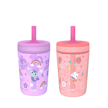Zak Designs Kelso Toddler Cups For Travel or At Home, 15oz 2-Pack Durable  Plastic Sippy Cups With Leak-Proof Design is Perfect For Kids (Underwater)