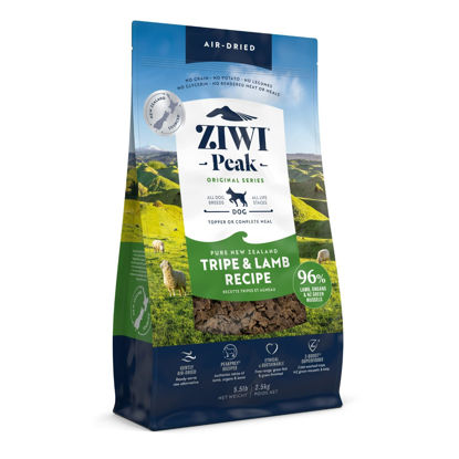 Picture of ZIWI Peak Air-Dried Dog Food - All Natural, High Protein, Grain Free & Limited Ingredient with Superfoods (Tripe & Lamb, 5.5 lb)