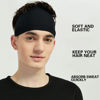 Picture of Pilamor Sports Headbands for Men (5 Pack),Moisture Wicking Workout Headband, Sweatband Headbands for Running,Cycling,Football,Yoga,Hairband for Women and Men (White, Brown, Dark Gray, Black, Green)