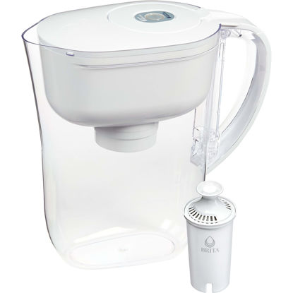 Picture of Brita Water Filter Pitcher for Tap and Drinking Water with 1 Standard Filter, Lasts 2 Months, 6-Cup Capacity, BPA Free, White
