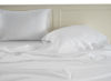 Picture of LANE LINEN 100% Organic Cotton White Twin Sheets Set, 3-Piece Pure Organic Cotton Percale Sheets,Twin Sheets, Ultra Soft Bedding Sheets, Fits Mattress Upto 15" Deep - White