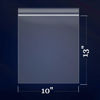 Picture of 200 Count - 10" x 13", 2 Mil Clear Plastic Reclosable Zip Poly Bags with Resealable Lock Seal Zipper for Prints, Photos, Documents, Clothing, T-Shirt
