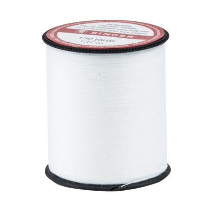 Picture of Singer 150-yard All Purpose Polyester Thread, 1-Pack, White