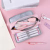 Picture of iSuperb Large Pencil Case 9 Compartments Pencil Pouch Big Capacity Pencil Bag Oxford Storage Pen Bag Cosmetic Makeup Pouch for Women