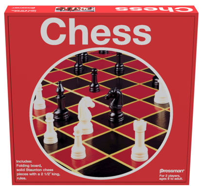 Picture of Pressman Toy Chess in Box, Red