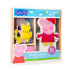 Picture of Peppa Pig Magnetic Wood Dress Up Doll. Includes 26 Colorful Magnetic Wood Pieces and Wooden Storage Box. Encourages Creative Play with Mix and Match Fun for Preschoolers and Kids Ages 3 and Over.