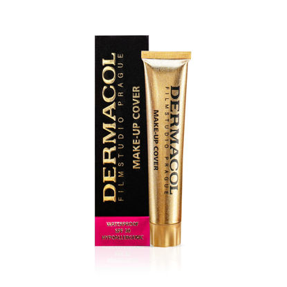 Picture of Dermacol - Full Coverage Foundation, Liquid Makeup Matte Foundation with SPF 30, Waterproof Foundation for Oily Skin, Acne, & Under Eye Bags, Long-Lasting Makeup Products, 30g, Shade 224