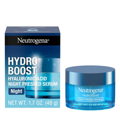 Picture of Neutrogena Hydro Boost Night Moisturizer for Face, Hyaluronic Acid Facial Serum for Dry Skin, Oil-Free and Non-Comedogenic, 1.7 oz