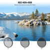 Picture of NEEWER 72mm ND Lens Filter Kit: UV, CPL, FLD, ND2, ND4, ND8, Lens Hood and Lens Cap Compatible with Canon Nikon Sony Panasonic DSLR Cameras with 72mm Lens