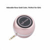 Picture of Mini Portable Speaker with 3.5mm Aux Input Jack, 3W Mobile Phone Line-in Speaker for iPhone iPad iPod Tablet Cell Phones, Gifting for Girls/Kids, Rose Gold