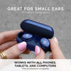 Picture of Tempo 30 Navy Wireless Earbuds for Small Ears Women and Men, Blue Earbuds with Mic, Bluetooth Earphones for Small Ear Canals, IPX7 Sweatproof, Long Battery, Loud Bass Ear Buds for iPhone, Android