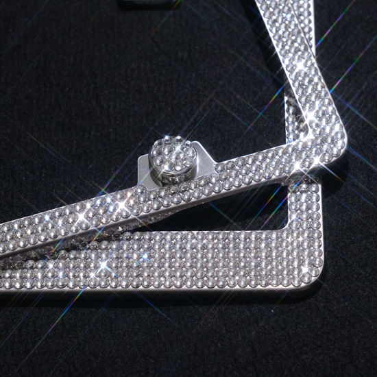 Bedazzled Stainless Steel Plate Frame Kit