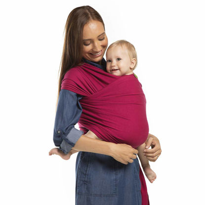 Picture of Boba Baby Wrap Carrier, Sangria - The Original Child and Newborn Sling, Perfect for Infants and Babies Up to 35 lbs (0 - 36 months)
