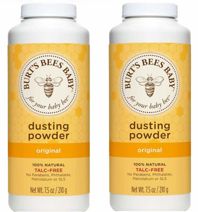 Picture of Burt's Bees Baby Bee Dusting Powder Bottle, 7.5-Ounce Bottles (Pack of 2)