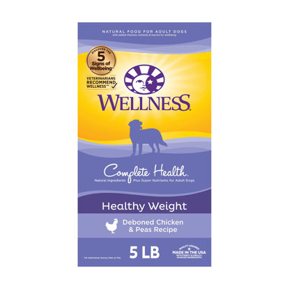 Picture of Wellness Complete Health Dry Dog Food with Grains, Natural Ingredients, Made in USA with Real Meat, All Breeds, For Adult Dogs (Healthy Weight - Chicken & Potatoes, 5-Pound Bag)