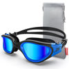 Picture of ZIONOR Swim Goggles, G1 Polarized Swimming Goggles UV Protection Leakproof Anti-fog Adjustable Strap for Adult Men Women (Polarized Mirror Blue Lens)