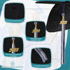 Picture of Endea Graduation Mixed Double Color Tassel with Gold Date Drop (Navy Blue/White, 2023)