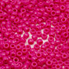 Picture of 1000 Pcs Acrylic Rose Red Pony Beads 6x9mm Bulk for Arts Craft Bracelet Necklace Jewelry Making Earring Hair Braiding (RED)