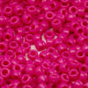 Picture of 1000 Pcs Acrylic Rose Red Pony Beads 6x9mm Bulk for Arts Craft Bracelet Necklace Jewelry Making Earring Hair Braiding (RED)