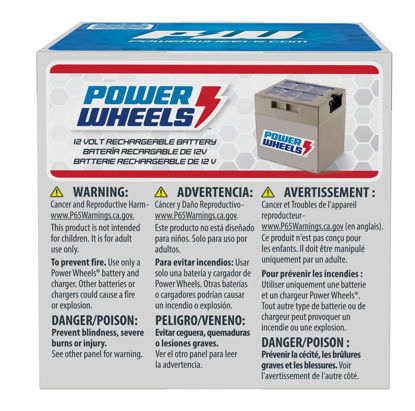 Picture of Power Wheels 12-Volt Rechargeable Battery, replacement battery for Power Wheels ride-on vehicles