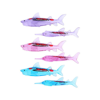 Picture of ZHFUYS Pool Toy,Throwing Torpedo Transparent Shark Swimming Toy,6 Pack