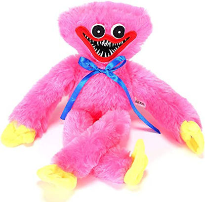 Picture of Poppy Playtime Huggy Wuggy Plush,Sausages Monsters Plush Horror Doll Scary and Funny Plush Doll Playing Holiday Decoration Birthday Gift (Pink)