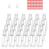 Picture of Spray Bottles, 24 Pack 50ml 2oz Clear Empty Fine Mist Plastic Mini Travel Bottle Set, Small Refillable Liquid Containers