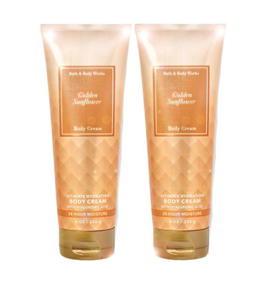 Picture of Bath & Body Works Ultimate Hydration Body Cream For Women 8 Fl Oz 2- Pack (Golden Sunflower)