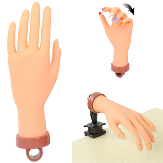 Buy Practice Hand for Acrylic Nails, Fake Hand for Fake Nails, Practice nail  hand for Nail Art Training, Flexible Movable Fake Hand for Nail Technician  Training Supplies 1Pcs(White) Online at Lowest Price