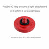 Picture of Foto&Tech Soft Shutter Release Button Compatible with Fuji Fujifilm X-T5 X-T4 X-T3 X-T30 X-T30 II X-T20 X-PRO3 X100V X100F X-E4 X-E3 Sony RX1R II RX10 IV III Leica M10 M9 Nikon Df F3 (2 Pieces, Red)