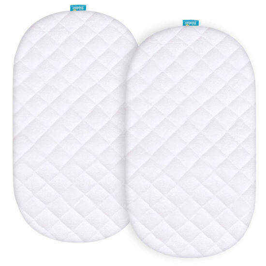 GetUSCart Bamboo Bassinet Mattress Pad Cover Fit for Regalo