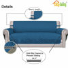Picture of Easy-Going Sofa Slipcover Reversible Sofa Cover Water Resistant Couch Cover with Foam Sticks Elastic Straps Furniture Protector for Pets Kids Children Dog Cat (Sofa, PeacockBlue/Beige)
