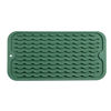 Picture of MicoYang Silicone Dish Drying Mat for Multiple Usage,Easy clean,Eco-friendly,Heat-resistant Silicone Mat for Kitchen Counter,Sink,Bar,Bottle,or Cup Green S 12 inches x 6 inches