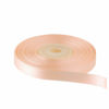 Picture of Solid Color Double Faced Peach Satin Ribbon 3/8" X 25 Yards, Ribbons Perfect for Crafts, Wedding Decor, Bow Making, Sewing, Gift Package Wrapping and More