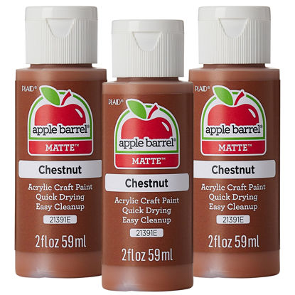 Picture of Apple Barrel Acrylic Paint, Chestnut (Pack of 3) 2 oz, 21391EA