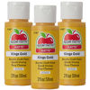 Picture of Apple Barrel Acrylic Paint, King's Gold (Pack of 3) 2 oz, 20760EA