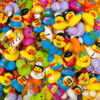 Picture of Arttyma Rubber Ducks in Bulk,Assortment Duckies for Jeep Ducking Floater Duck Bath Toys Party Favors (100-Pack)
